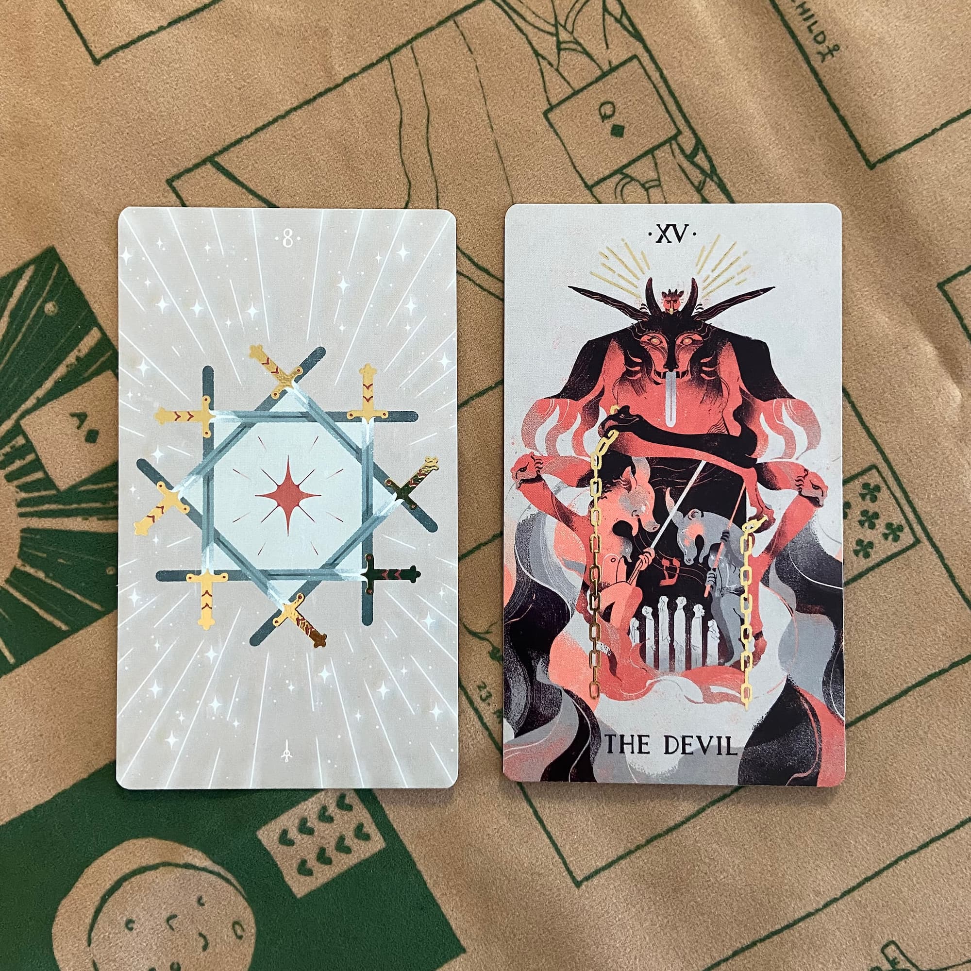 sefirot_8swords_devil.jpgtwo-card tarot spread showing the eight of swords and the devil